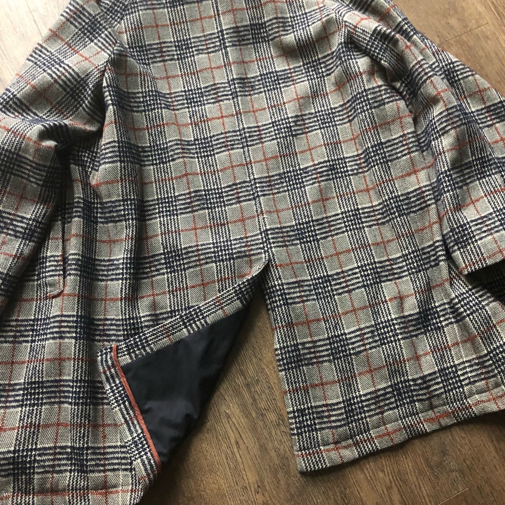 Blue Checked Coat - Picture 4 of 4